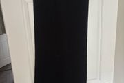 Zara long black ribbed knit scarf
