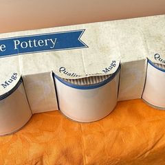 Carrigaline Pottery Single-Stripe Mugs x3