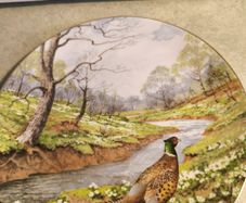 Vintage Royal Doulton Waterside The Pheasant Collectors Plate FOR A HOLDER OR HANGING