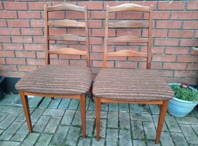 Lovely Pair Of Mid Century Vintage Gplan Chairs Film Prop