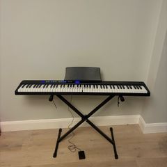 Starfavor Foldable 88 Keys Electric Piano, Bluetooth Folding Semi Weighted Keyboard, with Stand, SP-15F