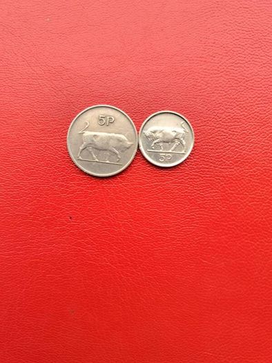 1978 and 1998 Irish 5p