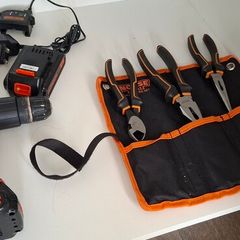 drill and tools