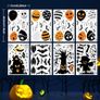 Window Stickers,moinkerin 123 Pieces Halloween Window Clings 8 Sheets Bat Spider Ghost Image 2