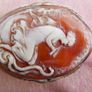 Vintage Most Rare 1890's Antique 14k Gold Shell Cameo Pin Brooch 4cm X 3cm Image 9