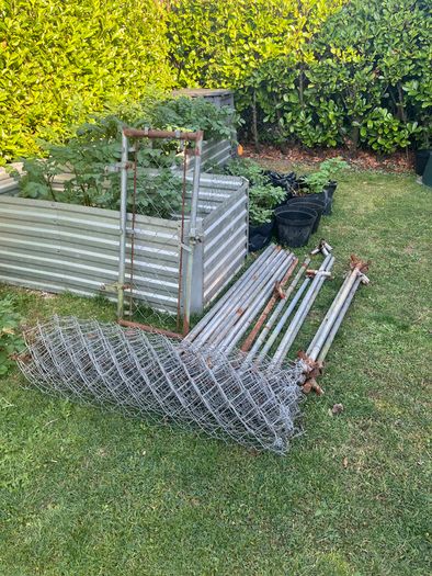 Chainlink Dog Cage, approx. 1.5 x 3.0M