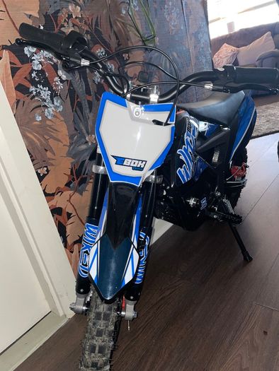 Electric Blue kids electric pit bike