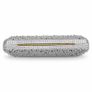 Silver Satin Rhinestone Clutch Bag Wedding or Party Image 5