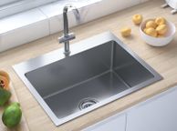 main image for ad Handmade Kitchen Sink with Faucet Hole Stainless Steel