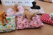 Handmade dog / puppy sets for dolls houses + kennels etc
