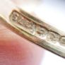 Vintage Solid 9ct Yellow Gold 375, Sapphire Ring - size P - 2,2g Image 9