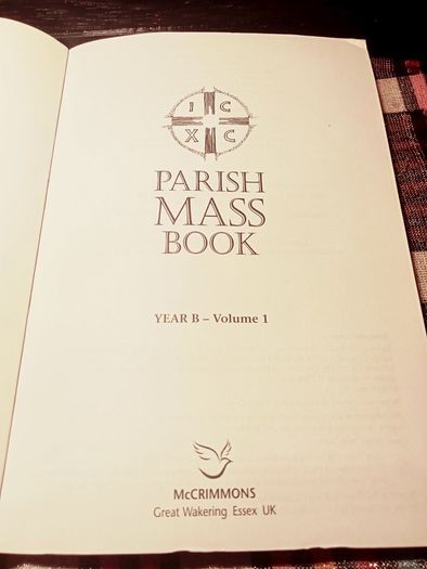 2014. Parish Mass Book. Yeara B. Volume 1.