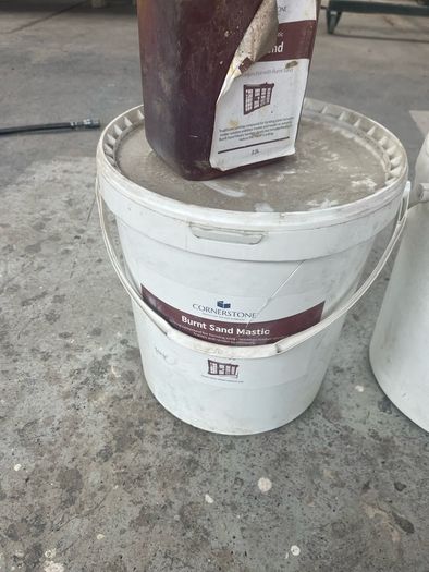 Selection of Burnt cement mastic