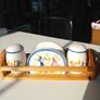 Vintage 1960s condiment set porcelain Image 5