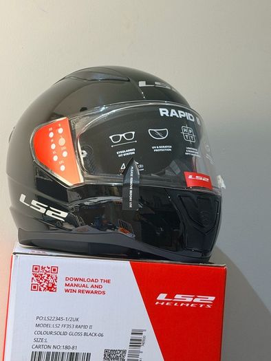 LS2 FF353 Rapid II Motorcycle Helmet Large