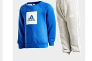 baby boy adidas tracksuit Royal blue and grey
