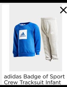 baby boy adidas tracksuit Royal blue and grey