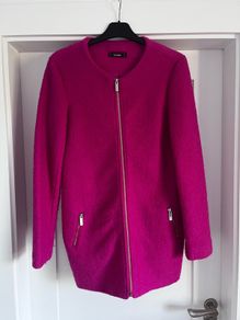 Fuchsia Pink Boucle Coat Size 8