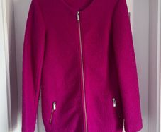 Fuchsia Pink Boucle Coat Size 8