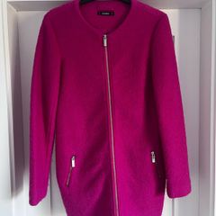 Fuchsia Pink Boucle Coat Size 8