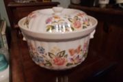 Rare Find Aynsley " Cottage Garden" Casserole Dish