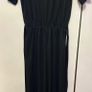 Quiz Black Ribbed Wide Leg Jumpsuit - Short Sleeve Tie Waist Image 3