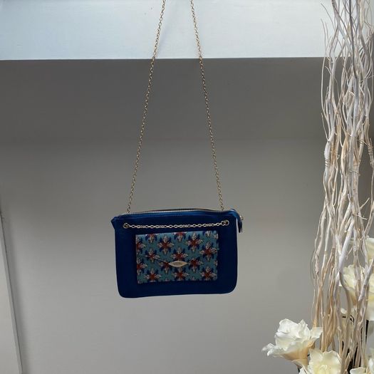 Ruby Shoo "New York" Teal Blue Clutch Crossbody Bag