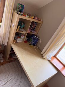 Desk with Shelving unit