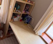 Desk with Shelving unit