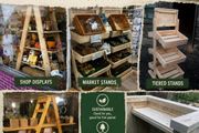 Rustic display stands