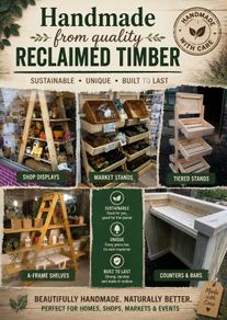 Rustic display stands