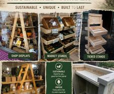 Rustic display stands