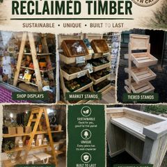 Rustic display stands