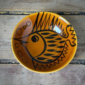 John Ffrench Arklow Studio Pottery signed fish bowl