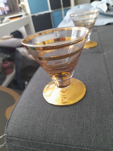 Amber Glasses set of Six
