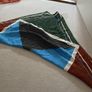 Scarf green blue brown Image 2