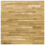 Table Top Solid Oak Wood Square 23 mm 80x80 cm Image 3