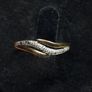Vintage 9ct Gold Delicate Crossover Ring Image 6