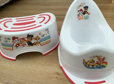 PAW PATROL  non-slip potty and step/stool