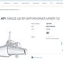 GROHE 23431000 Eurodisc Joy Bath 1/2 Tap with Diverter, Bath/Shower Image 10