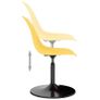 Swivel Dining Chairs 6 pcs Yellow PP Image 6