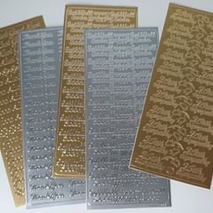 Craft Stickers - Mixed Sentiments