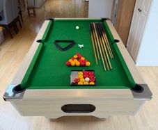 DPT Slate Bed Pool Table - Made In UK - Cues / Balls/Triangle