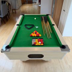 DPT Slate Bed Pool Table - Made In UK - Cues / Balls/Triangle
