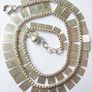 Vintage Sterling Silver Hallmarked 925 Collar Statement Necklace length 17" - 22,1g Image 4