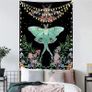 Butterfly Vertical Black Tapestry Wall Hanging Mushroom Tapestries Floral Aesthetic Wall Tapestry for Bedroom Dorm Living Room 73x95cm MULTIPLE SIZES AVAILABLE (FREE SHIPPING) Image 2