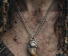 1 Prehistoric Bear Claw Talisman on a Sterling Silver Belcher Chain