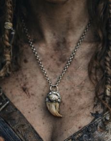 1 Prehistoric Bear Claw Talisman on a Sterling Silver Belcher Chain