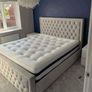 Hilton Double Chesterfield Bed Frame With Mattress Opt Image 10