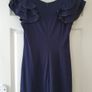Navy Shimmer Bodycon Dress M/L Image 3